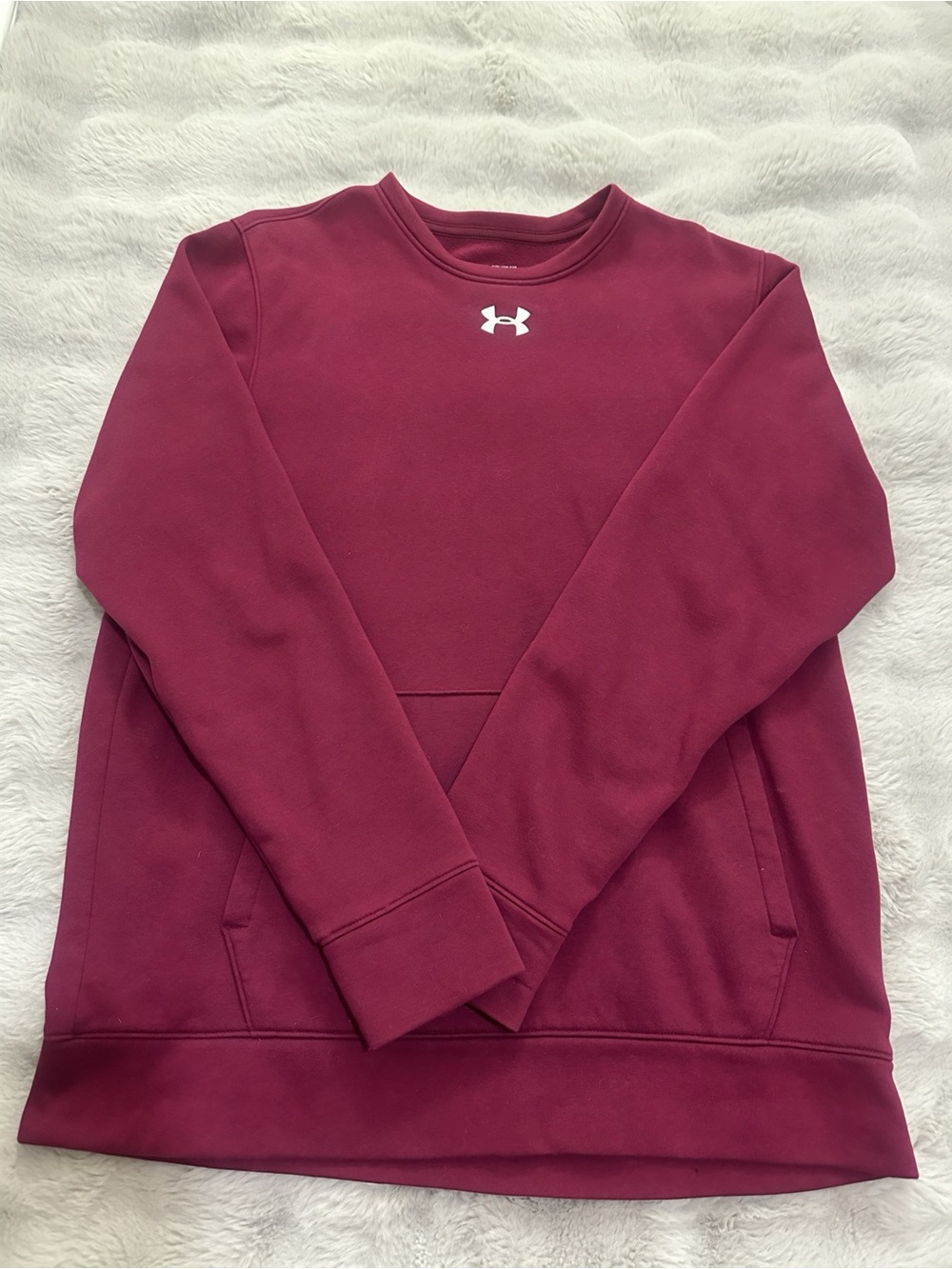 Under Armour Women’s Maroon Crew Neck Sweatshirt